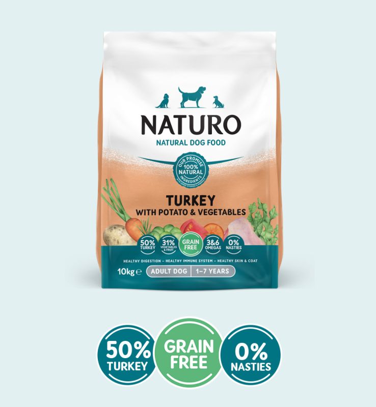 Adult Dog Grain Free Dry Turkey and Potato with Vegetables - 10kg
