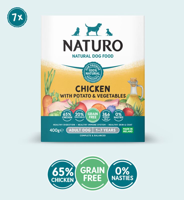Adult Dog Grain Free Chicken with Potato and Vegetables 400g x 7